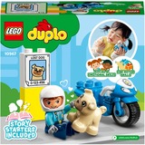 LEGO DUPLO 10967 Moto de Policía, Moto de Juguete de Aprendizaje para Niños, Juegos de construcción Moto de Juguete de Aprendizaje para Niños, Juego de construcción, 2 año(s), Plástico, 5 pieza(s), 124 g