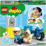 LEGO DUPLO Moto de Policía, Juegos de construcción Juego de construcción, 2 año(s), Plástico, 5 pieza(s), 124 g