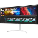 LG 38BQ85C, Monitor de gaming negro/blanco