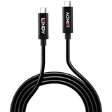 Lindy 43308 cable USB 5 m USB 3.2 Gen 2 (3.1 Gen 2) USB C Negro negro, 5 m, USB C, USB C, USB 3.2 Gen 2 (3.1 Gen 2), 10000 Mbit/s, Negro