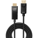 Lindy Cable adaptador de DisplayPort a HDMI con HDR negro