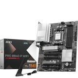MSI PRO B840-P WIFI placa base AMD B840 Zócalo AM5 ATX negro/Plateado, AMD, Zócalo AM5, AMD Ryzen 7000 Series, AMD Ryzen 8000 Series, AMD Ryzen 9000 Series, Zócalo AM5, 256 GB, DDR5-SDRAM