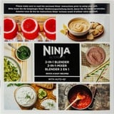 Ninja Batidora de pie 2 en 1 con Auto-iQ BN750EU, Batidora depie negro/Plateado