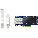 QNAP QXG-10G2SF-X710 adaptador y tarjeta de red Interno, Adaptador de red Interno, Alámbrico, PCI Express