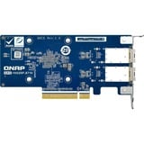 QNAP QXG-10G2SF-X710 adaptador y tarjeta de red Interno, Adaptador de red Interno, Alámbrico, PCI Express