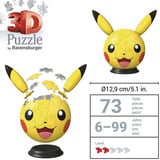Ravensburger 3D Bola de rompecabezas Pokémon Pikachu con orejas, Puzzle 