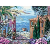 Ravensburger CreArt Leinwand Edition - Mediterranean Landscape, Pintura 