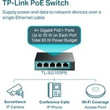 TP-Link TL-SG105PE switch Gestionado L2 Gigabit Ethernet (10/100/1000) Energía sobre Ethernet (PoE) Negro, Interruptor/Conmutador gris, Gestionado, L2, Gigabit Ethernet (10/100/1000), Energía sobre Ethernet (PoE)