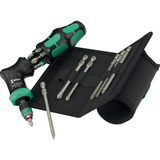 Wera Kraftform Kompakt Pistol RA-R 2, Conjuntos de bits negro/Verde