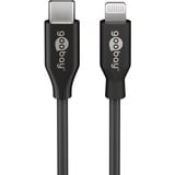 goobay Kit de carga Apple Lightning / USB-C PD 30 vatios, Cargador negro