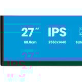 iiyama ProLite XB2792QSU-B1 pantalla para PC 68,6 cm (27") 2560 x 1440 Pixeles Quad HD LED Negro, Monitor LED negro (mate), 68,6 cm (27"), 2560 x 1440 Pixeles, Quad HD, LED, 3 ms, Negro