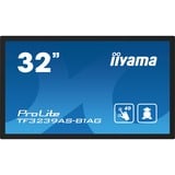 iiyama TF3239AS-B1AG pantalla para PC 80 cm (31.5") 1920 x 1080 Pixeles Full HD LED Pantalla táctil Negro, Pantalla de gran formato negro (mate), 80 cm (31.5"), 1920 x 1080 Pixeles, Full HD, LED, 8 ms, Negro