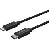 Ansmann Cable adaptador USB 2.0, conector USB-C > conector Lightning negro