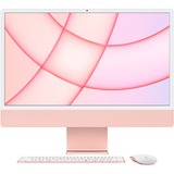 Apple iMac Apple M 61 cm (24") 4480 x 2520 Pixeles 8 GB 512 GB SSD PC todo en uno macOS Big Sur Wi-Fi 6 (802.11ax) Rosa, Sistema MAC rojo/rosado, 61 cm (24"), 4.5K Ultra HD, Apple M, 8 GB, 512 GB, macOS Big Sur