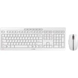 CHERRY Stream Desktop Recharge teclado Ratón incluido Universal RF inalámbrico QWERTY Inglés Gris, Juego de escritorio blanco/Gris, Completo (100%), Inalámbrico, RF inalámbrico, QWERTY, Gris, Ratón incluido