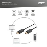 Digitus Cable de conexión DisplayPort, Full HD 1080p negro