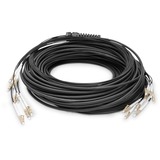 Digitus Cable de ruptura universal de fibra óptica, dúplex, conector LC/UPC, multimodo OM4 negro