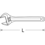 GEDORE Llave ajustable, 12", Llave de tuercas gris oscuro