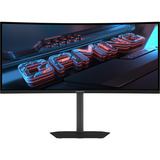 GIGABYTE GS34WQCA Monitor Gaming Curvo 34" WQHD – 3440 x 1440, 1500R, 120Hz, 1ms, 300 cd/m², FreeSync Premium, HDR Ready, HDMI 2.0, DisplayPort 1.4., Monitor de gaming negro, 1500R, 120Hz, 1ms, 300 cd/m², FreeSync Premium, HDR Ready, HDMI 2.0, DisplayPort 1.4., 86,4 cm (34"), 3440 x 1440 Pixeles, Wide Quad HD, LCD, 1 ms, Negro