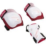 HUDORA 83052, Protectores rosa neón/blanco