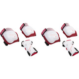 HUDORA Set de protectores biomecánicos Comfort rosa neón/blanco