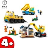 LEGO Camiones de Obra y Grúa con Bola de Demolición, Juegos de construcción Juego de construcción, 4 año(s), Plástico, 235 pieza(s), 1 kg