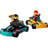 LEGO City 60400 Karts y Pilotos de Carreras, Coches de Competición, Juegos de construcción Coches de Competición, Juego de construcción, 5 año(s), Plástico, 99 pieza(s), 130 g
