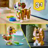 LEGO Creator 3-en-1 Animales adorables: Cachorro juguetón, Juegos de construcción 