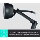 Logitech C505e cámara web 1280 x 720 Pixeles USB Grafito, Webcam negro, 1280 x 720 Pixeles, 30 pps, 1280x720@30fps, 720p, 60°, USB, A granel