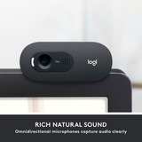 Logitech C505e cámara web 1280 x 720 Pixeles USB Grafito, Webcam negro, 1280 x 720 Pixeles, 30 pps, 1280x720@30fps, 720p, 60°, USB, A granel