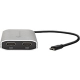 OWC Adaptador Thunderbolt 3 > Doble HDMI 4K plateado/Negro