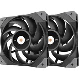 Thermaltake TOUGHFAN 14 Carcasa del ordenador Ventilador 14 cm Negro 2 pieza(s) negro, Ventilador, 14 cm, 500 RPM, 2000 RPM, 33,2 dB, 119,1 cfm