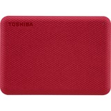 Toshiba Canvio Advance disco duro externo 2000 GB Rojo, Unidad de disco duro rojo, 2000 GB, 2.5", 2.0/3.2 Gen 1 (3.1 Gen 1), Rojo