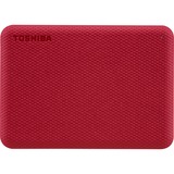 Toshiba Canvio Advance disco duro externo 2000 GB Rojo, Unidad de disco duro rojo, 2000 GB, 2.5", 2.0/3.2 Gen 1 (3.1 Gen 1), Rojo