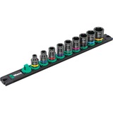 Wera 9608 Barra magnética para dados B Impaktor Imperial 1 juego de dados de 3/8", Llave de tubo negro/Verde