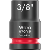 Wera 9608 Barra magnética para dados B Impaktor Imperial 1 juego de dados de 3/8", Llave de tubo negro/Verde
