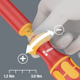 Wera Kraftform Kompakt VDE 16 Torque extra slim 1 Tool Finder, 16 piezas, Destornillador rojo/Amarillo