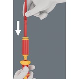 Wera Kraftform Kompakt VDE 16 Torque extra slim 1 Tool Finder, 16 piezas, Destornillador rojo/Amarillo