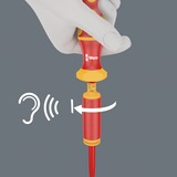 Wera Kraftform Kompakt VDE 16 Torque extra slim 1 Tool Finder, 16 piezas, Destornillador rojo/Amarillo