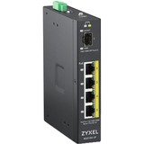 Zyxel RGS100-5P No administrado L2 Gigabit Ethernet (10/100/1000) Energía sobre Ethernet (PoE) Negro, Interruptor/Conmutador No administrado, L2, Gigabit Ethernet (10/100/1000), Energía sobre Ethernet (PoE), Montaje en rack, Montaje de pared