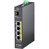 Zyxel RGS100-5P No administrado L2 Gigabit Ethernet (10/100/1000) Energía sobre Ethernet (PoE) Negro, Interruptor/Conmutador No administrado, L2, Gigabit Ethernet (10/100/1000), Energía sobre Ethernet (PoE), Montaje en rack, Montaje de pared