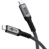 goobay 74210, Cable negro/Gris