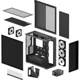 ARCTIC Xtender VG (Mirror Black) Midi Tower Negro, Cajas de torre negro, Midi Tower, PC, Negro, EATX, Metal, Vidrio templado, Juego