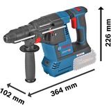 Bosch GBH 18V-26F PROFESSIONAL 980 RPM SDS Plus, Martillo perforador azul/Negro, SDS Plus, Negro, Azul, Rojo, Motor sin escobillas, 2,6 cm, 980 RPM, 2,6 J