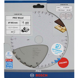 Bosch PRO Wood Hoja de sierra circular inalámbrica 165 mm 