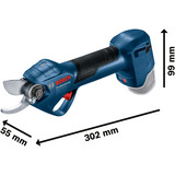 Bosch Tijeras de jardín a batería GGP 12V-25 Professional, 12Volt, Tijeras de podar azul/Negro