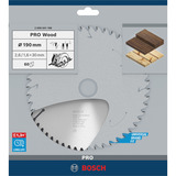 Bosch ‎2608641188 hoja de sierra circular 19 cm 1 pieza(s) Madera, 19 cm, Bosch, 220 g, 1 pieza(s)