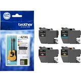 Brother LC-421XLVAL PagePack 4 pieza(s) Original Alto rendimiento (XL) Negro, Cian, Magenta, Amarillo, Tinta Alto rendimiento (XL), 500 páginas, 500 páginas, 4 pieza(s), Multipack