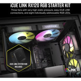 Corsair iCUE LINK RX120 RGB Triple Reacondicionado, Ventilador negro