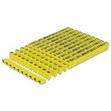 DeLOCK 18303 abrazadera para cable Amarillo 260 pieza(s), Grapas de cable amarillo, 260 pieza(s)